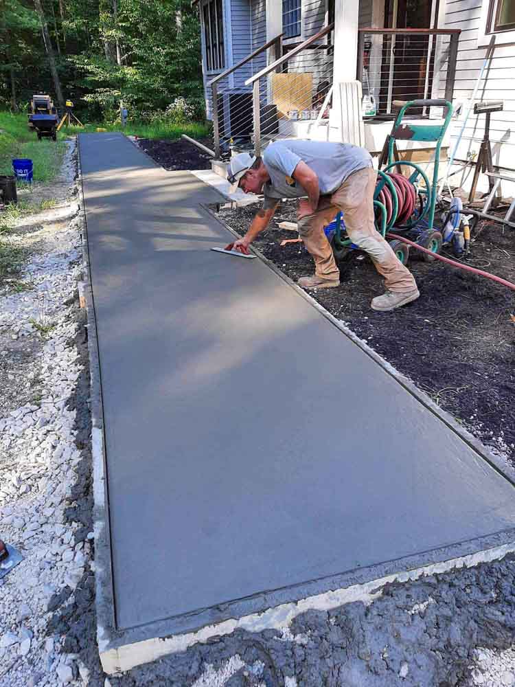 Drainage installation project in Columbus, IN